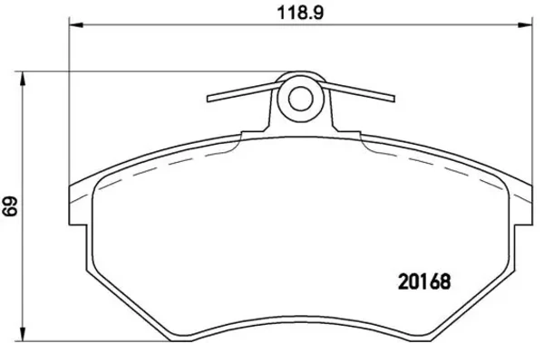 Передние тормозные колодки P85011 Brembo