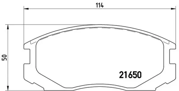 Передние тормозные колодки P54015 Brembo
