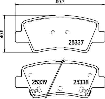 Задние тормозные колодки P30106 Brembo