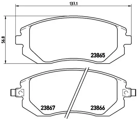 Передние тормозные колодки P78013 Brembo