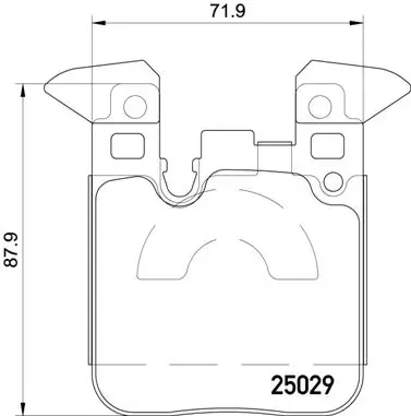 Задние тормозные колодки P06087X Brembo