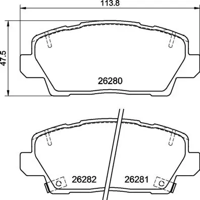 Передние тормозные колодки P30125 Brembo