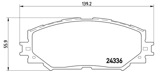 Передние тормозные колодки P83082 Brembo