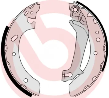 Задние барабанные колодки S24526 Brembo