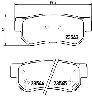 Задние тормозные колодки P30014 Brembo