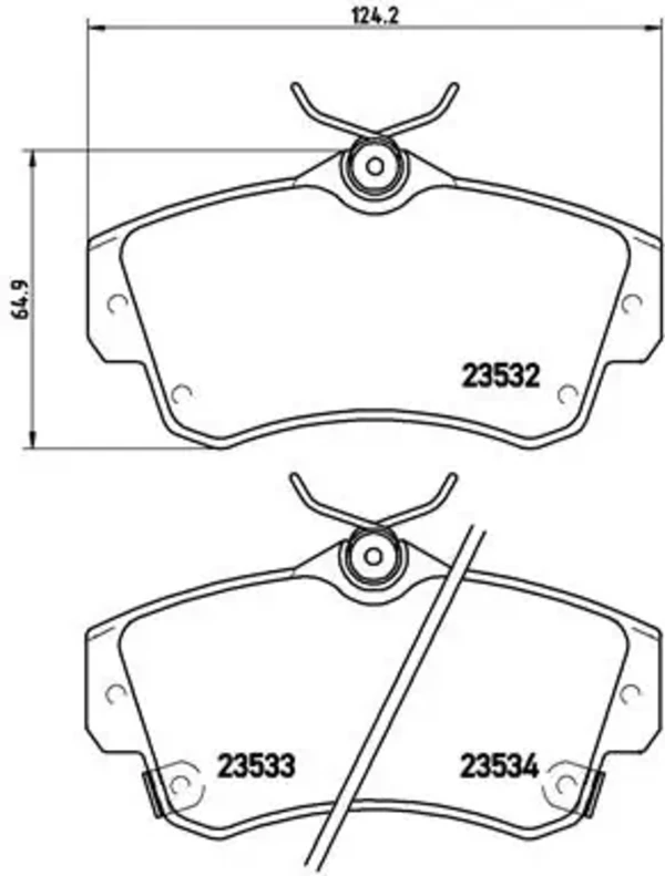 Передние тормозные колодки P11012 Brembo
