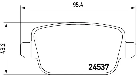 Задние тормозные колодки P44017 Brembo