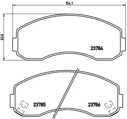 Передние тормозные колодки P99003 Brembo