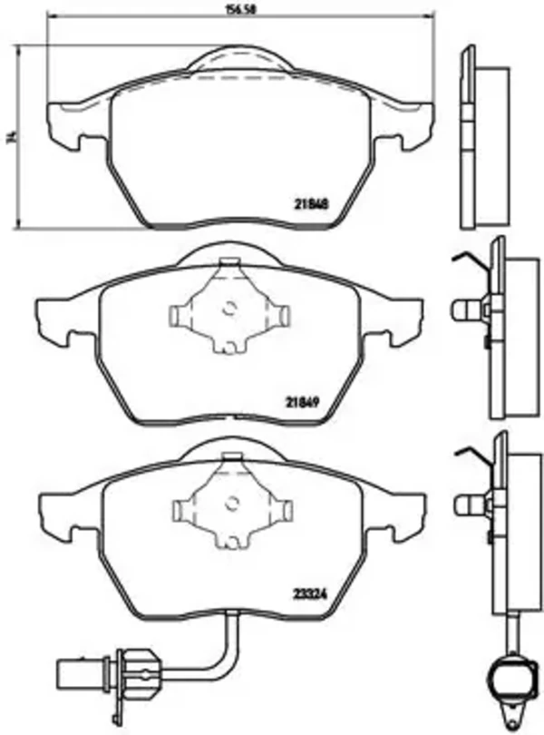 Передние тормозные колодки P85060 Brembo