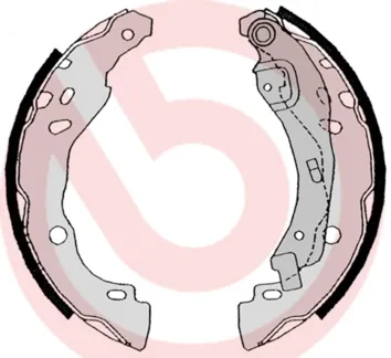 Задние барабанные колодки S68525 Brembo