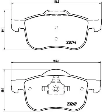 Передние тормозные колодки P86020 Brembo