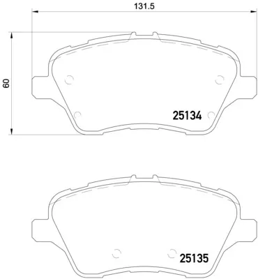 Передние тормозные колодки P24151 Brembo