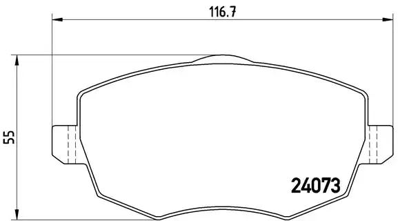 Передние тормозные колодки P23094 Brembo