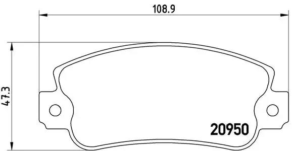 Передние тормозные колодки P23021 Brembo