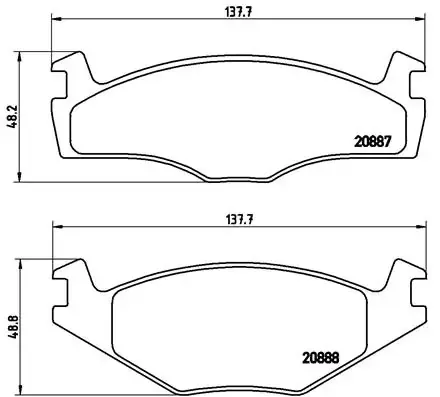 Передние тормозные колодки P85024 Brembo
