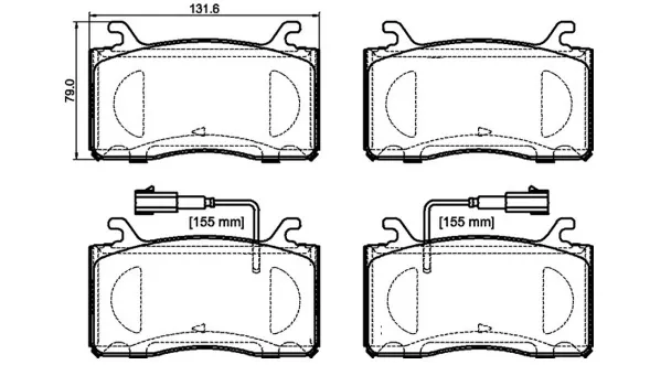 Передние тормозные колодки P23185 Brembo