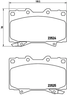 Передние тормозные колодки P83048 Brembo