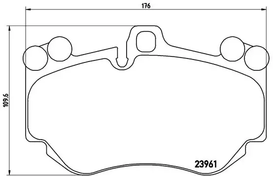 Передние тормозные колодки P65016 Brembo