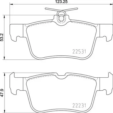 Задние тормозные колодки P24175 Brembo