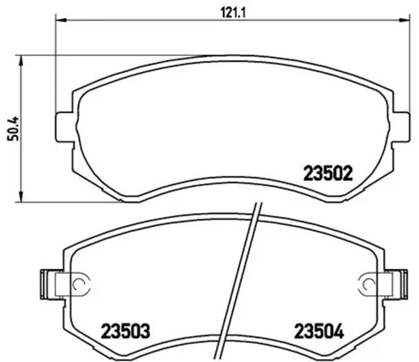 Передние тормозные колодки P56039 Brembo