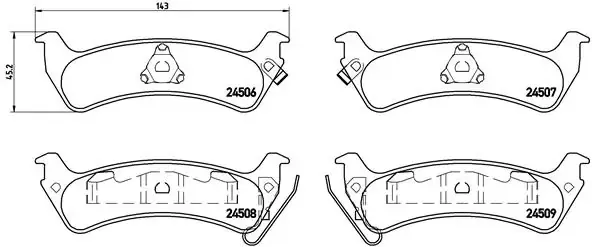 Задние тормозные колодки P37012 Brembo