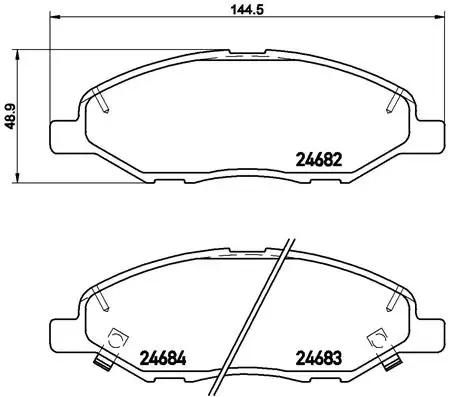 Передние тормозные колодки P56088 Brembo