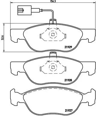 Передние тормозные колодки P23070 Brembo