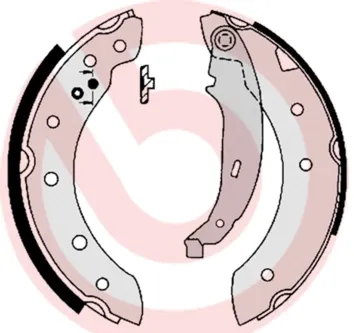 Задние барабанные колодки S61520 Brembo
