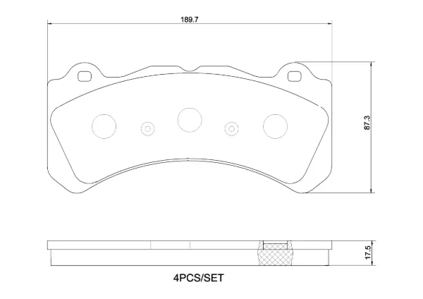Передние тормозные колодки P86034 Brembo