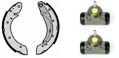 Задние барабанные колодки H68062 Brembo