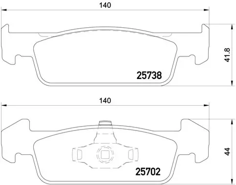 Передние тормозные колодки P68060 Brembo