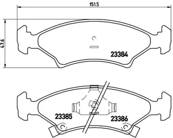 Передние тормозные колодки P30009 Brembo