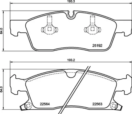 Передние тормозные колодки P37027 Brembo