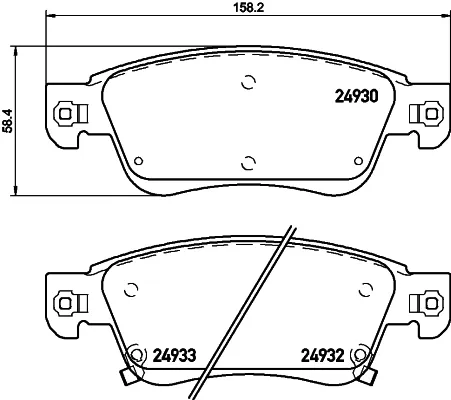 Передние тормозные колодки P56080 Brembo
