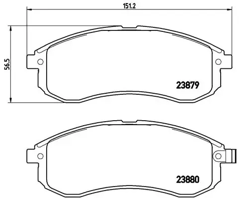Передние тормозные колодки P54033 Brembo