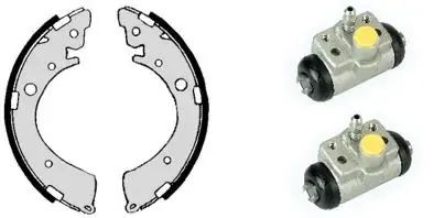 Задние барабанные колодки H28006 Brembo