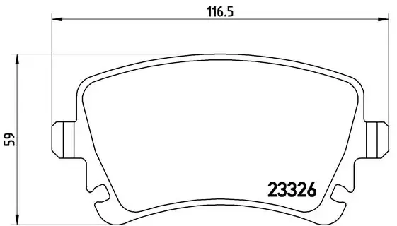 Задние тормозные колодки P85083 Brembo