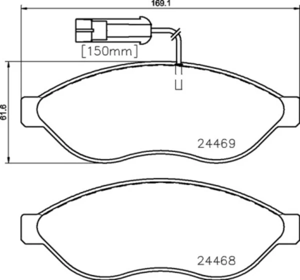 Передние тормозные колодки P23144 Brembo