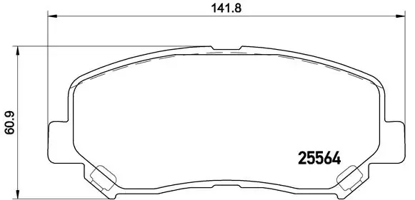 Передние тормозные колодки P49045 Brembo