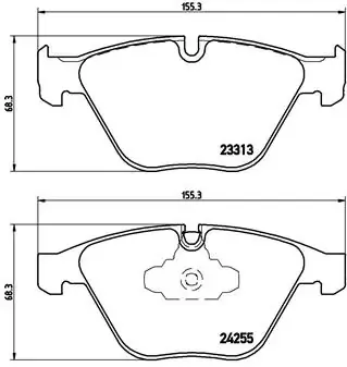 Передние тормозные колодки P06055 Brembo