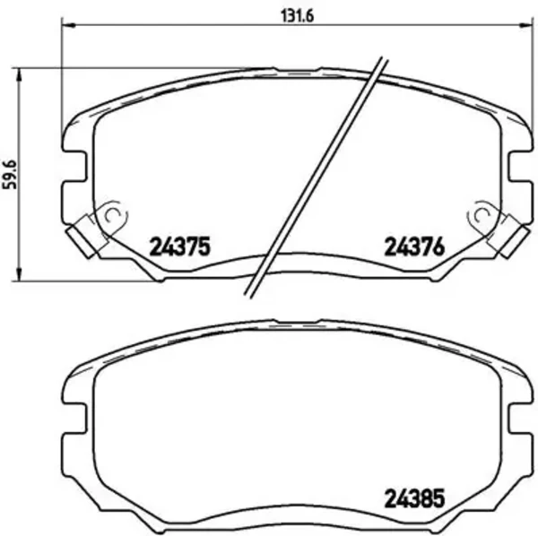 Тормозные колодки Hyundai Tucson