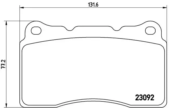 Передние тормозные колодки P54040 Brembo