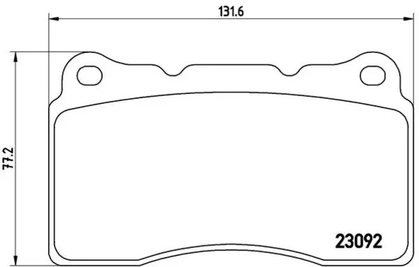 Передние тормозные колодки P54040 Brembo