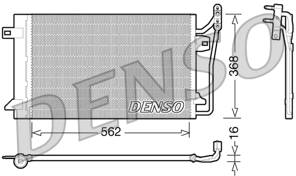 Радиатор кондиционера DCN10026 Denso