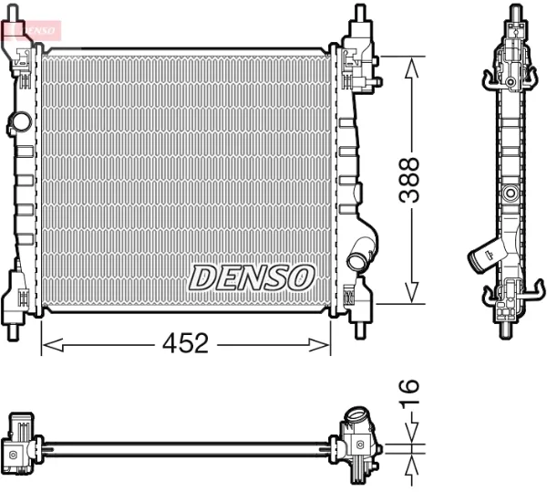 Радиатор DRM15014 Denso