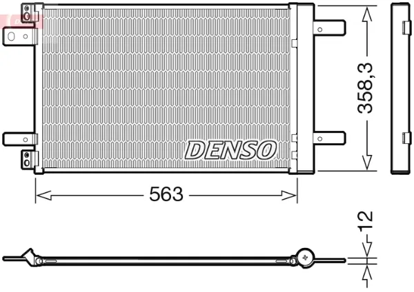 Радиатор кондиционера DCN21032 Denso