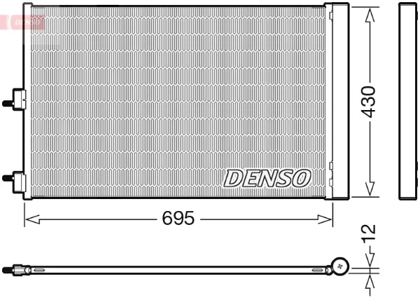 Радиатор кондиционера DCN17061 Denso