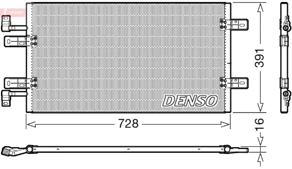 Радиатор кондиционера DCN20019 Denso