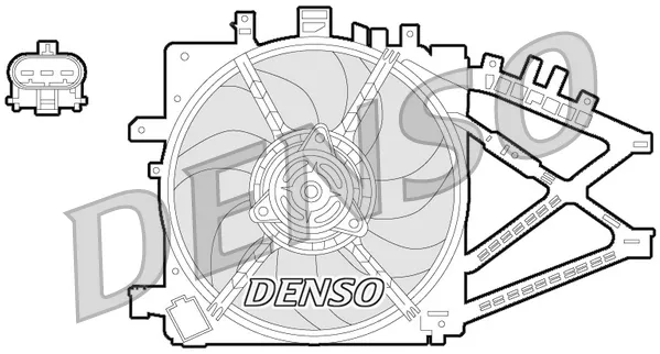 Электровентилятор охлаждения DER20014 Denso