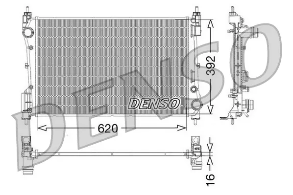 Радиатор DRM09114 Denso